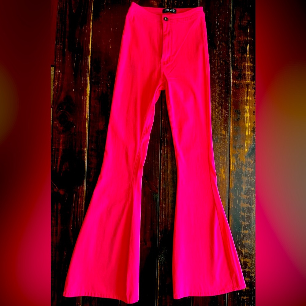 High Waist Super Stretch Bell Bottom Pants size medium